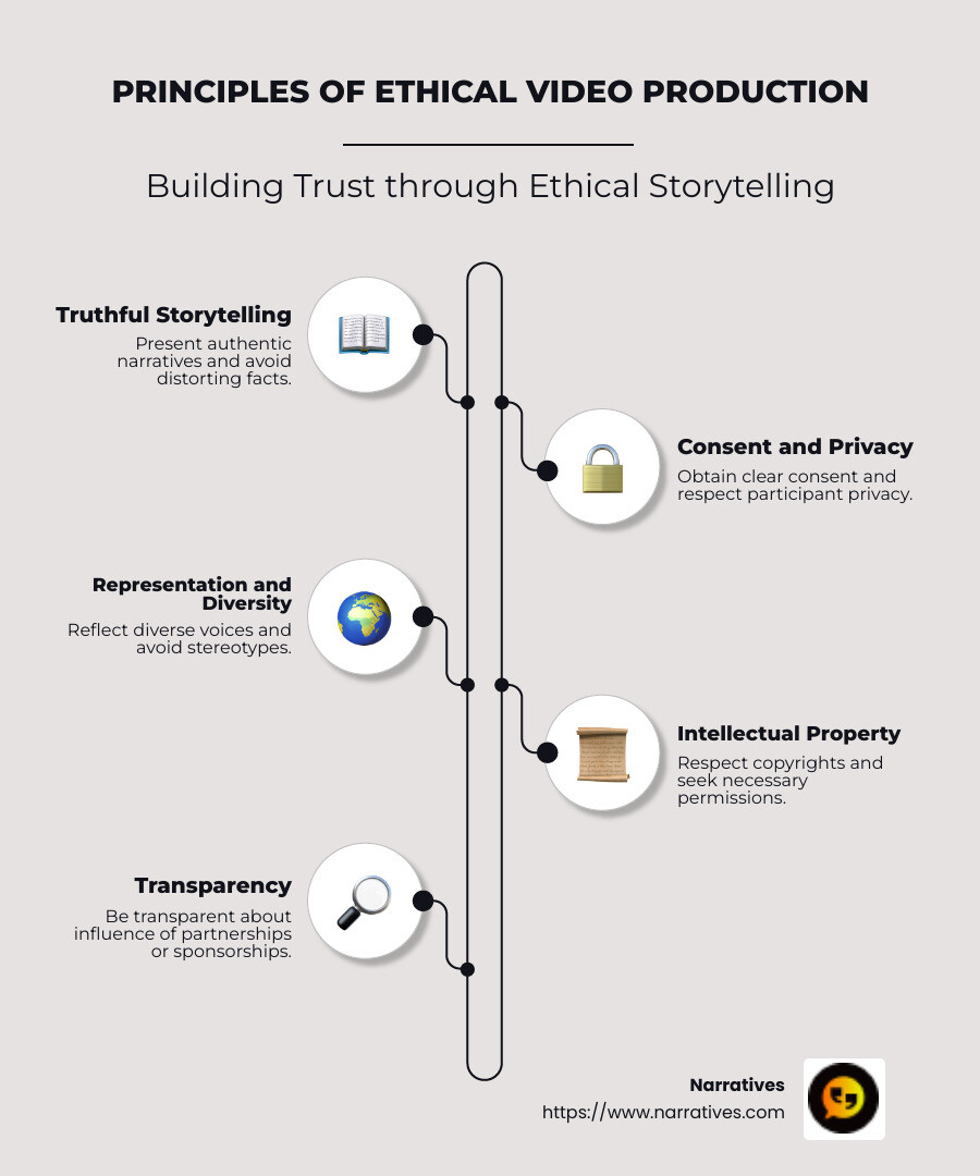 Principles of Ethical Video Production - ethical video production infographic infographic-line-5-steps-neat_beige Principles of Ethical Video Production - ethical video production infographic infographic-line-5-steps-neat_beige