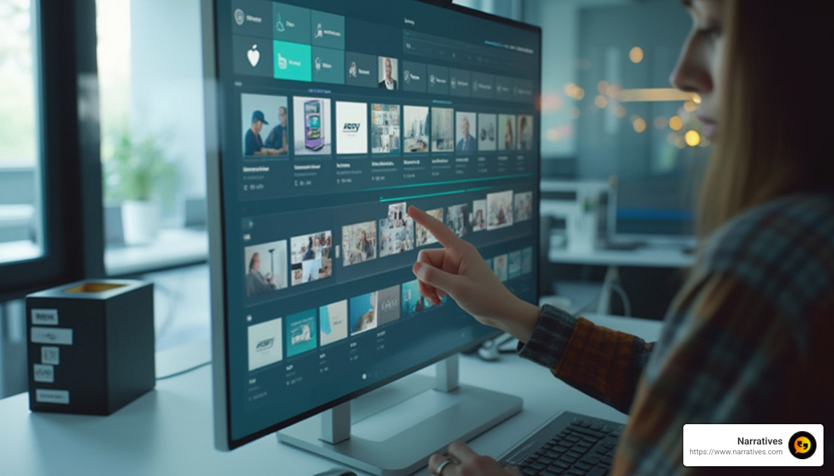 User-friendly interface - interactive digital tool to tell a story