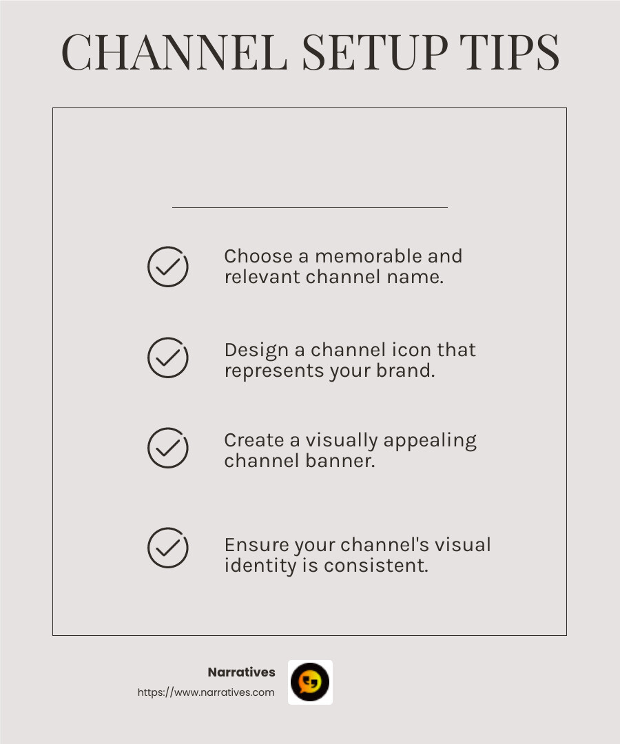 Channel customization tips - content creation youtube infographic checklist-light-beige