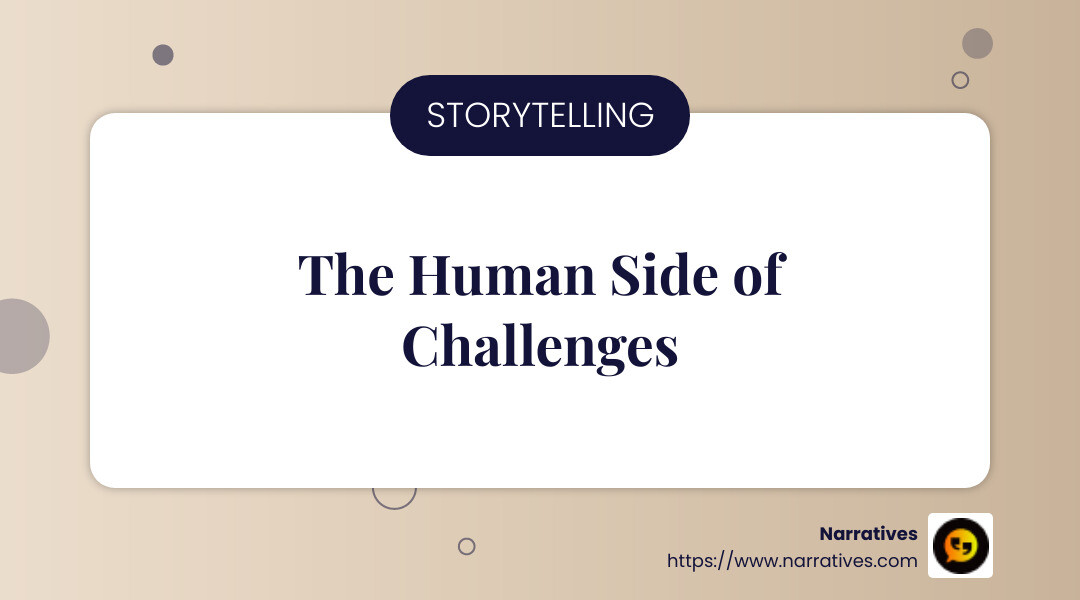 Stat: "Stories bring to light the human side of challenges, making it easier to create solutions that work for everyone." - Source: Community Storytelling Research - community storytelling projects infographic simple-info-landscape-card