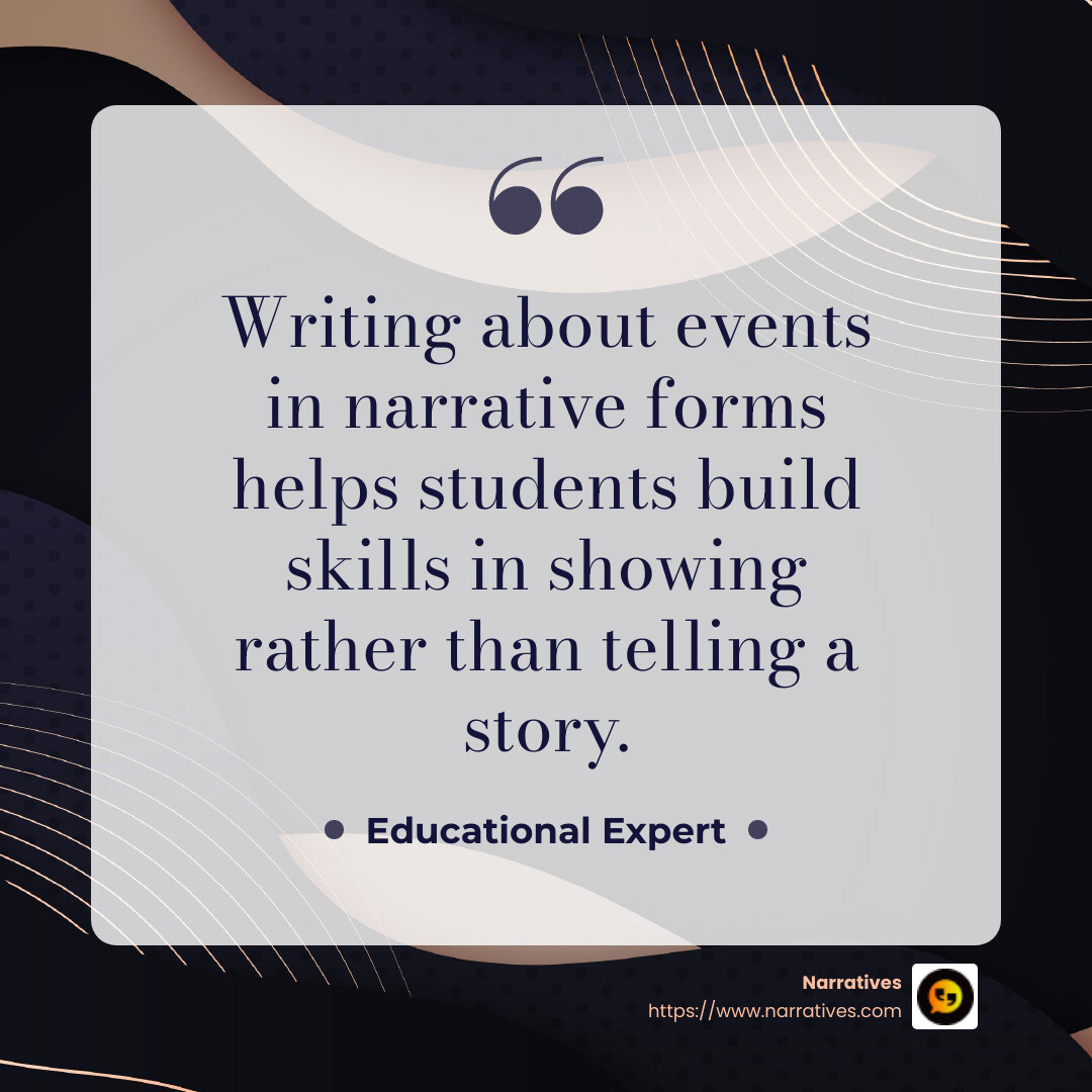 Quote on narrative skills - digital storytelling lesson plans infographic simple-quote-dark Quote on narrative skills - digital storytelling lesson plans infographic simple-quote-dark