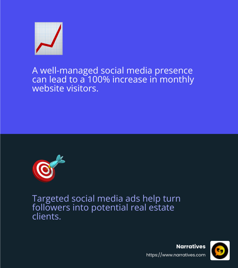 100% increase in monthly website visitors - real estate social media management infographic 2_facts_emoji_blue 100% increase in monthly website visitors - real estate social media management infographic 2_facts_emoji_blue