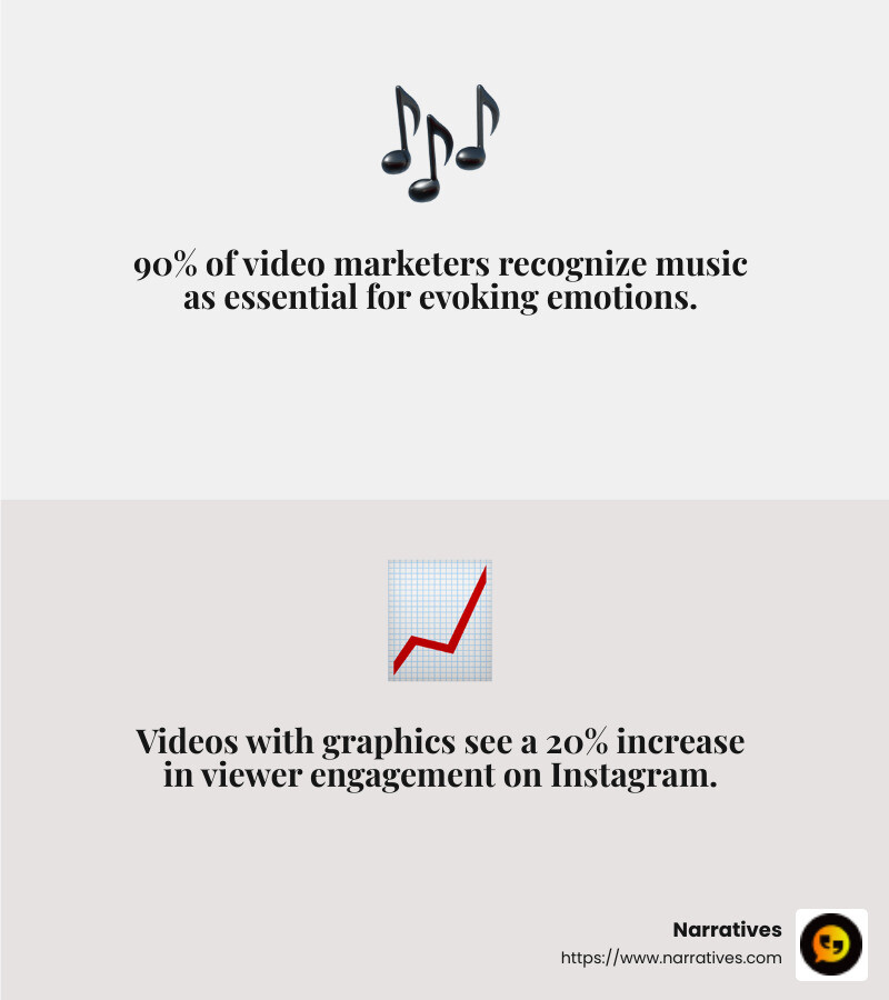 Using animated graphics can increase viewer engagement significantly. - video creation for instagram infographic 2_facts_emoji_grey