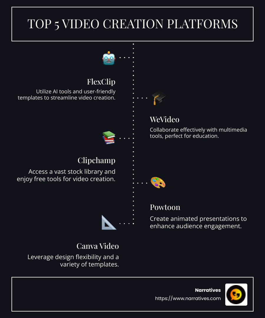 comparison of top video creation sites and features - video creation sites infographic infographic-line-5-steps-dark comparison of top video creation sites and features - video creation sites infographic infographic-line-5-steps-dark