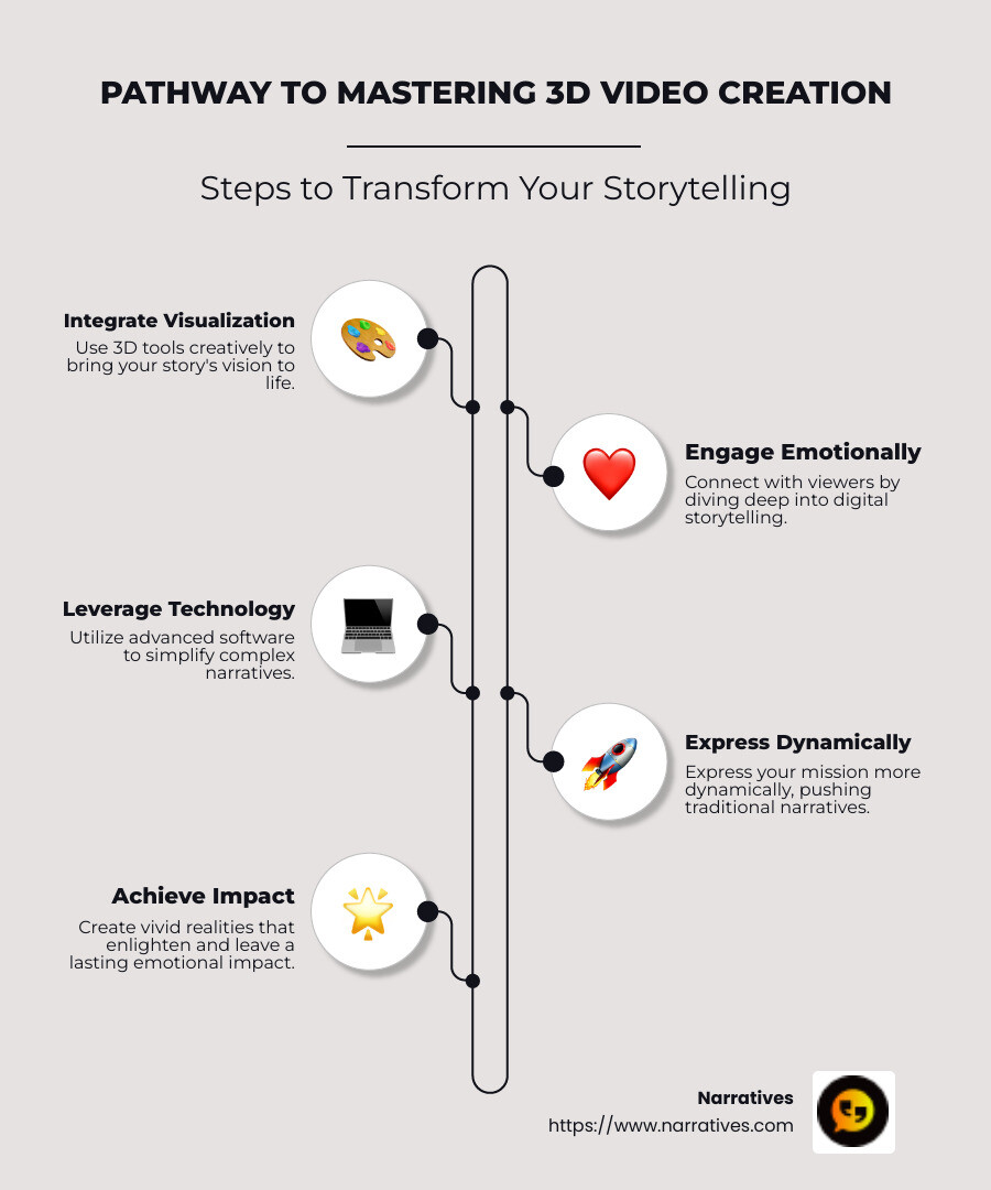 Pathway to Mastering 3D Video Creation - 3d video creation infographic infographic-line-5-steps-neat_beige Pathway to Mastering 3D Video Creation - 3d video creation infographic infographic-line-5-steps-neat_beige
