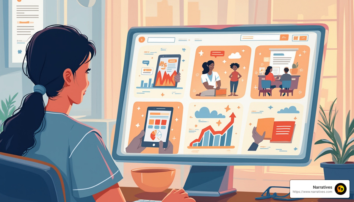 Narratives Studio Example - Online storytelling tools