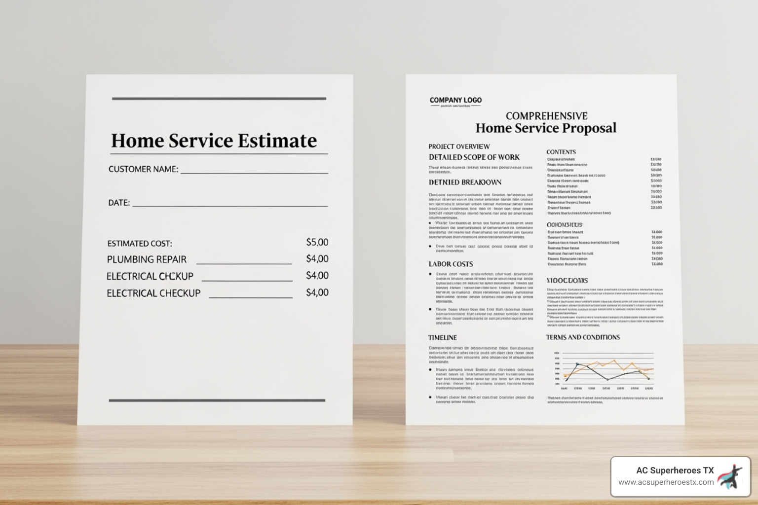 basic vs detailed HVAC quote - hvac installation austin