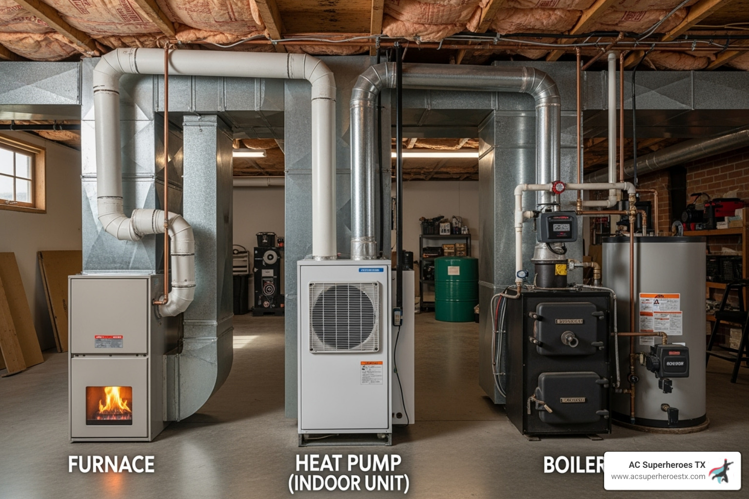 different types of heating systems - furnace installation Austin