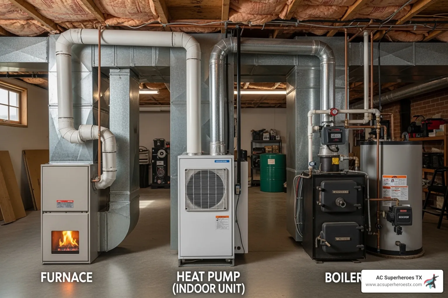 different types of heating systems - furnace installation Austin