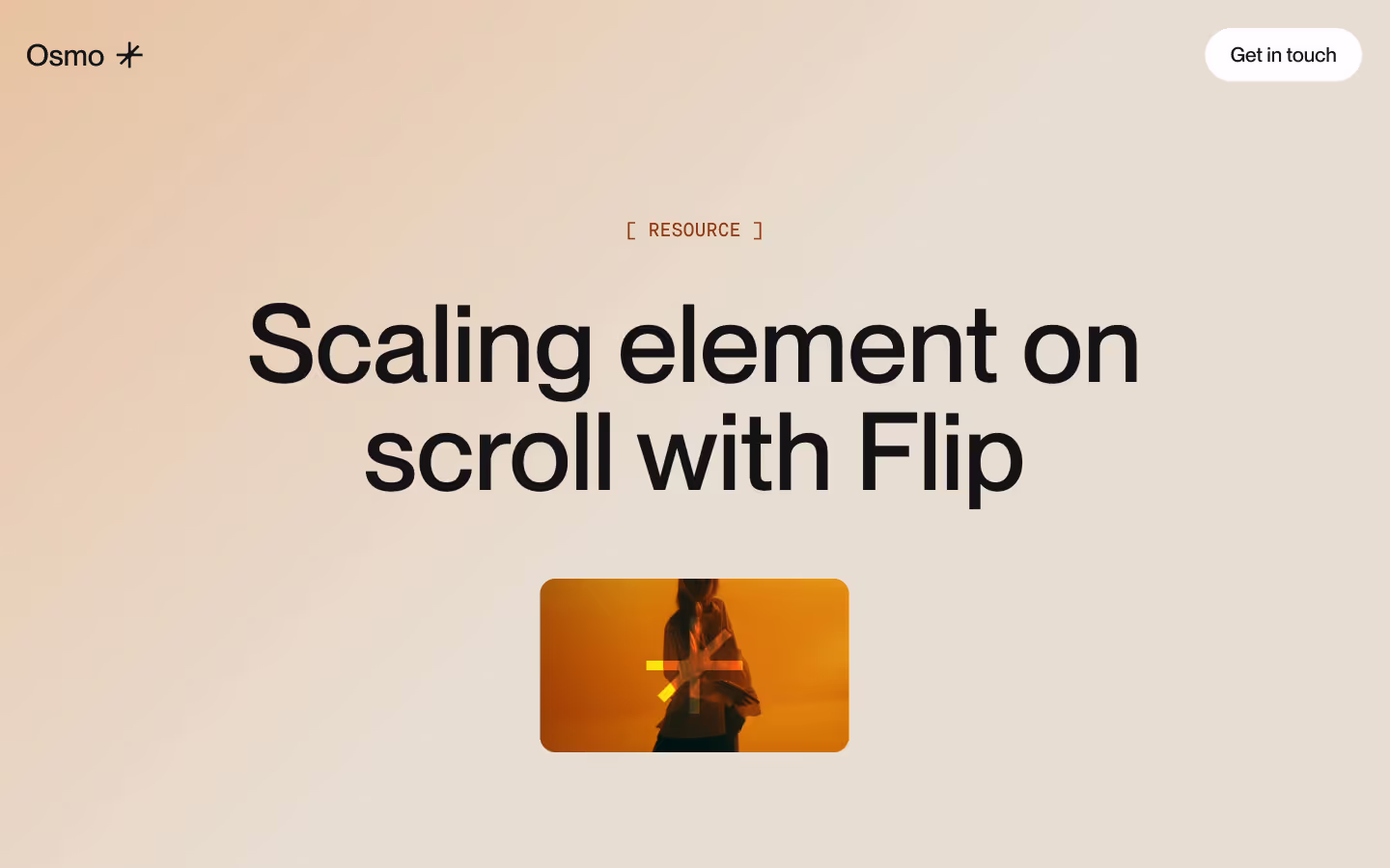 Scaling Element on Scroll (GSAP Flip)