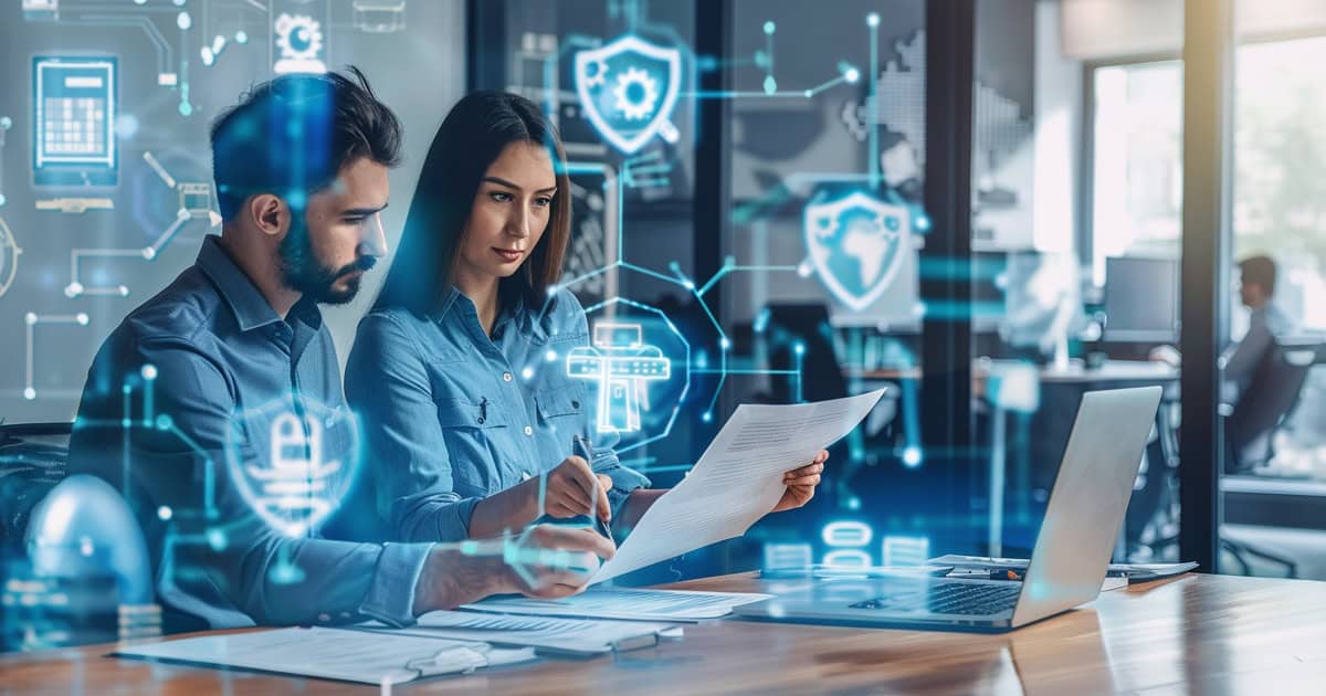 Cybersecurity professional analyzing simulated attack results on a secure workstation.