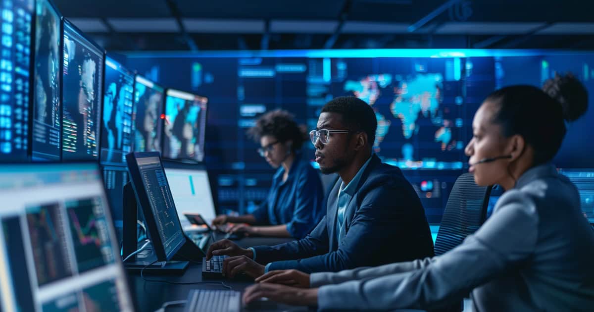 Cybersecurity expert working to contain an infection on a system.