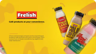 Presentation design for beverage brand