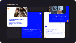 Corporate presentation slide design