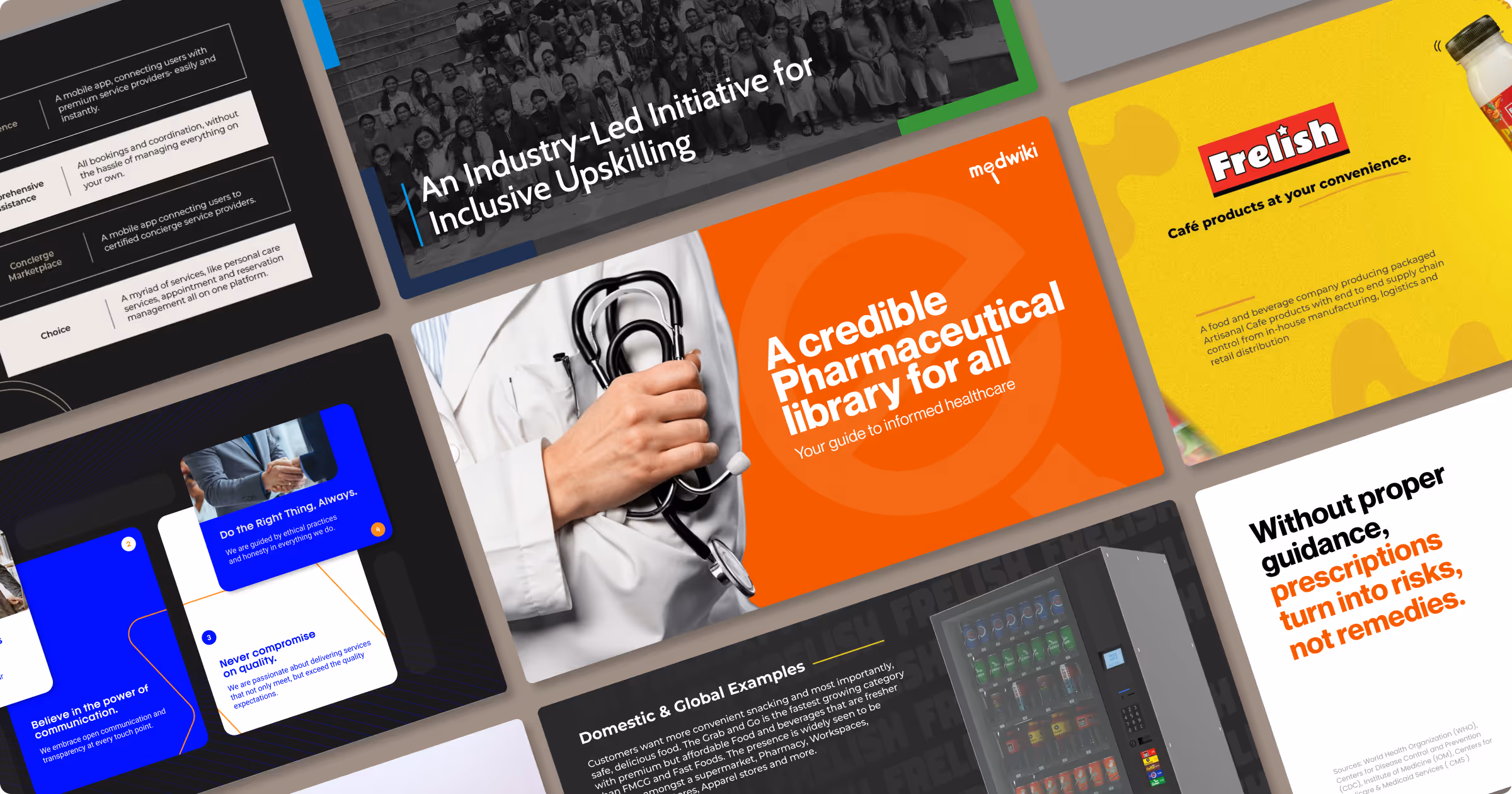 Professional business presentation design