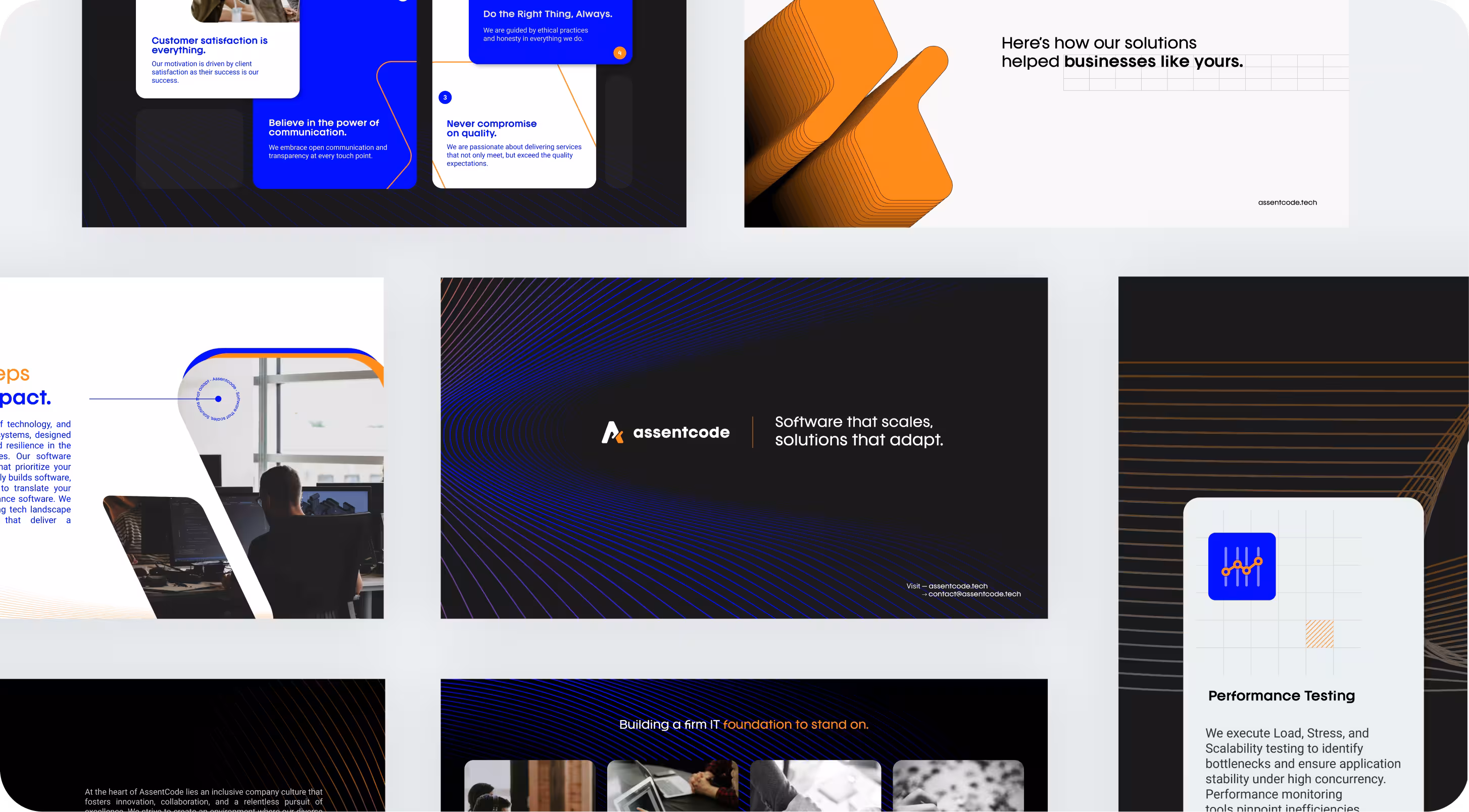 Corporate presentation template design 