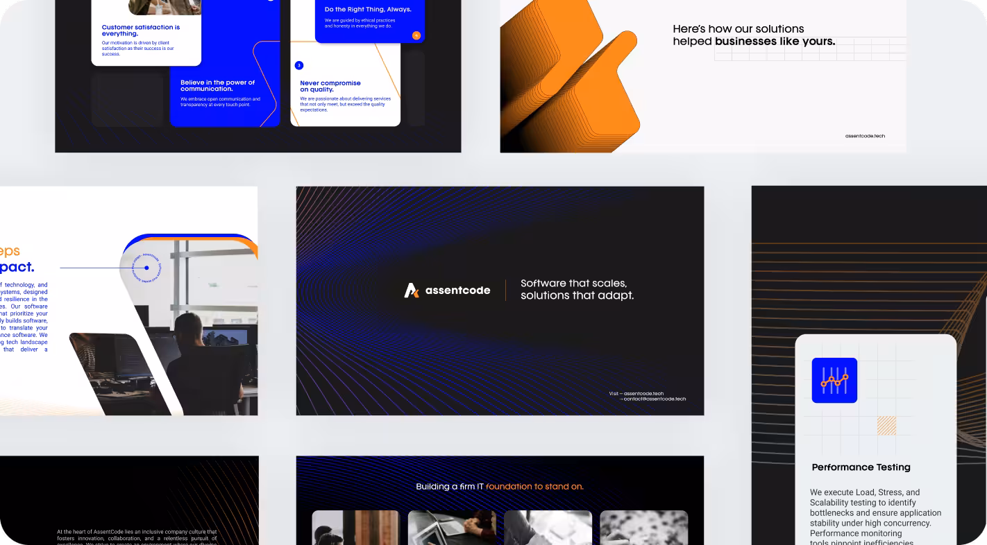 Company profile design for an IT company