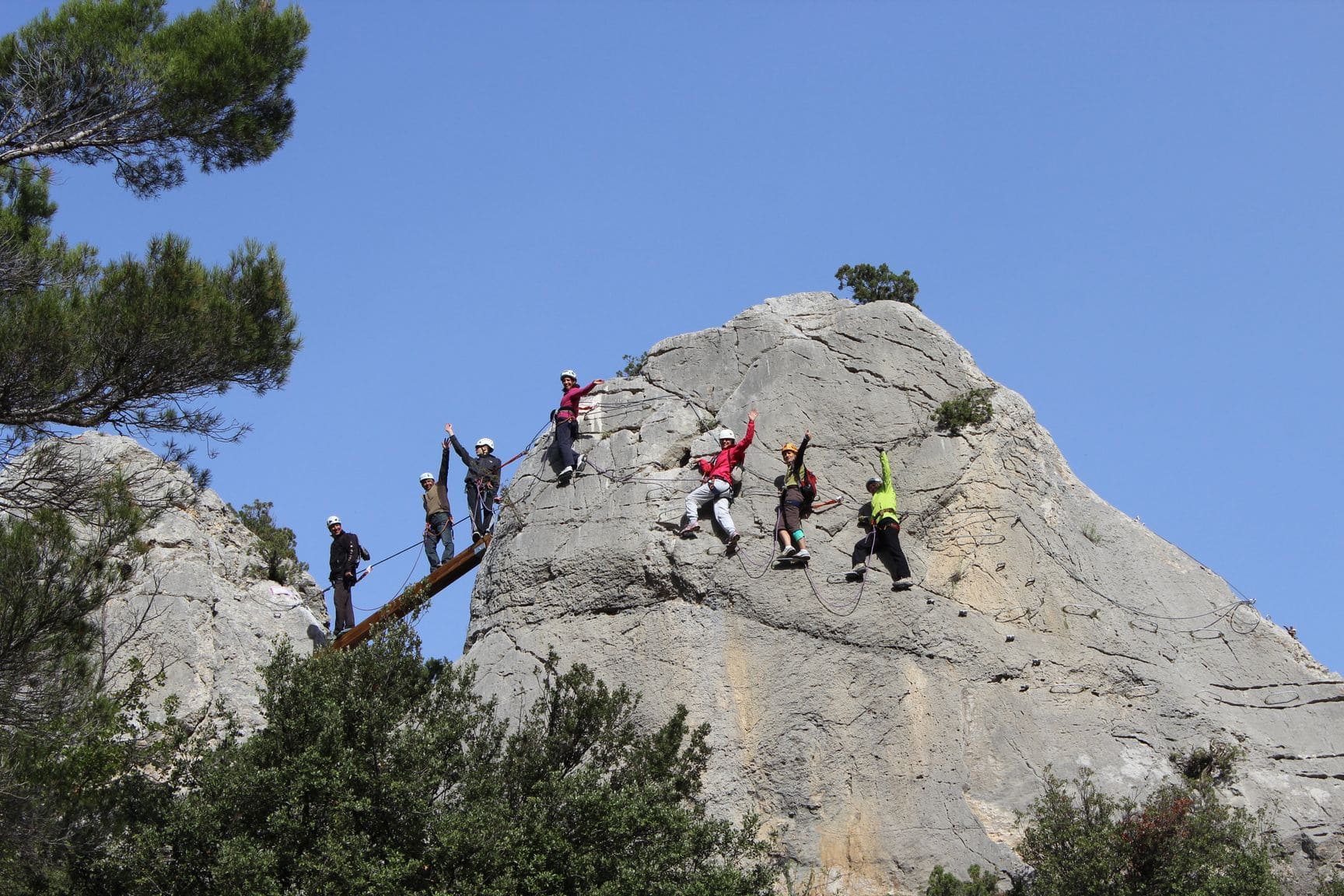 Team-building cohésion : Via ferrata accessible
