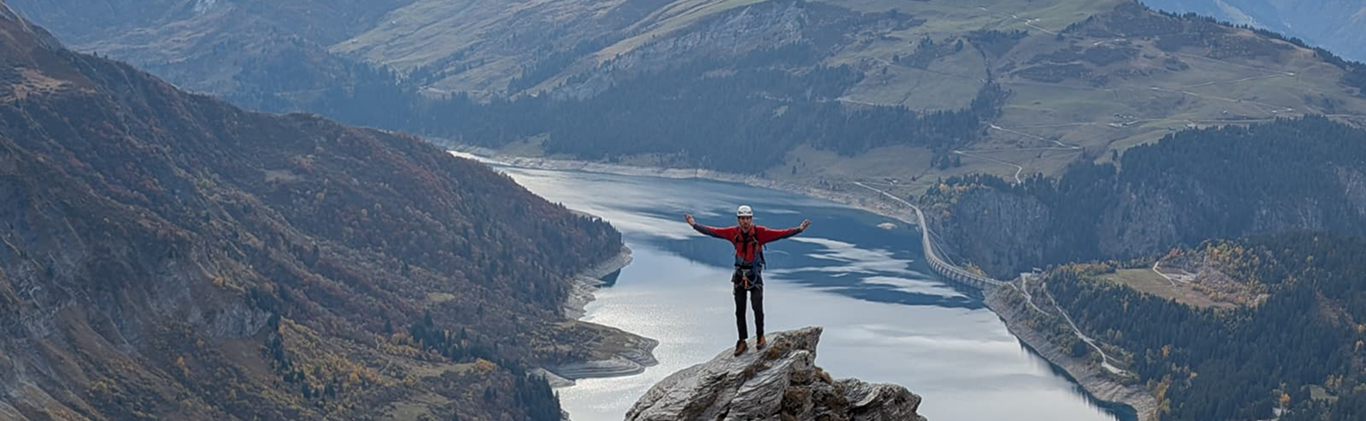 Vu sur le lac de Roselend - un seul interlocuteur