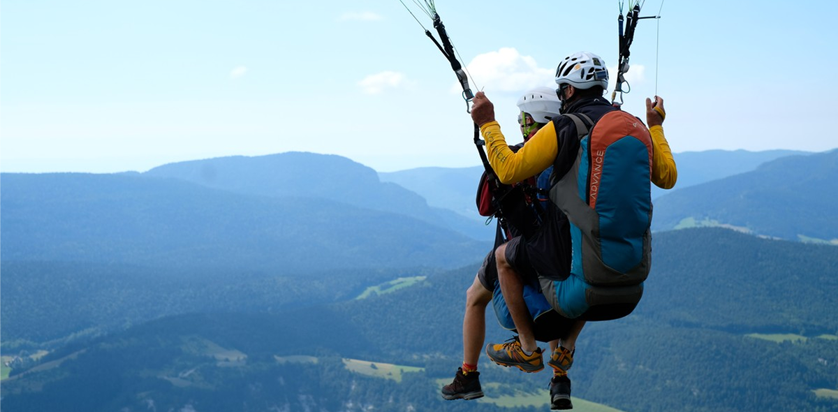 Vol en parapente sur le Vercors