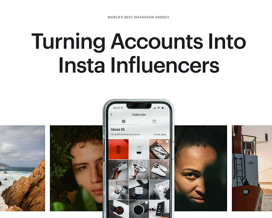 A mockup of a project