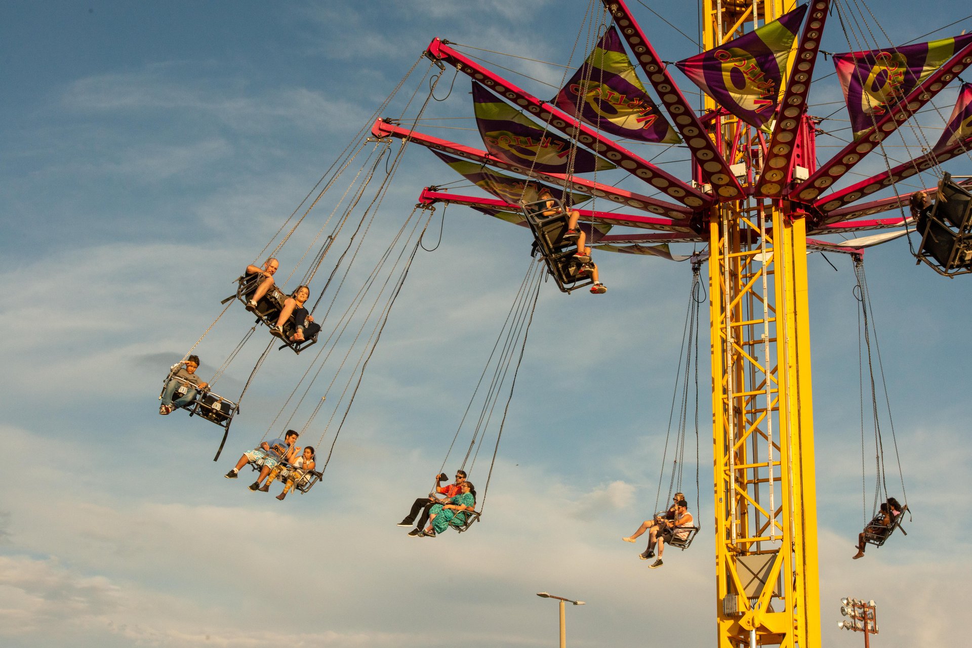 People having fun at Whoop Up Days carnival in Lethbridge