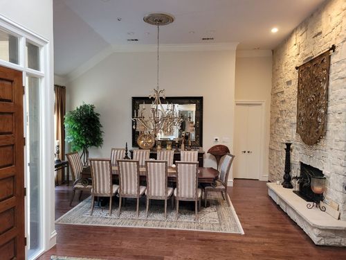 Welders working on steal column