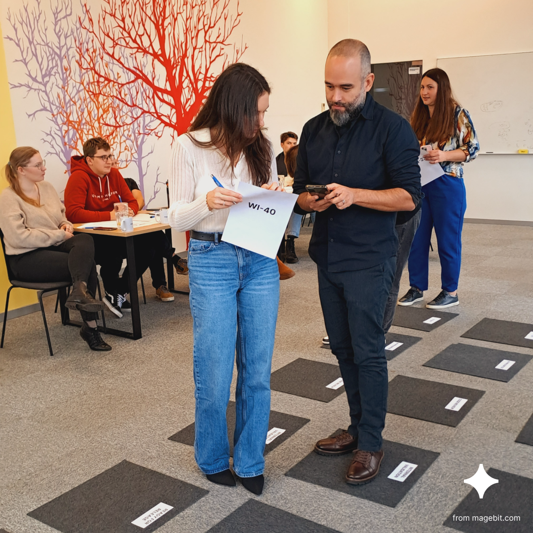Workshop about Kanban flow principles: participants visualize their team’s workflow and simulate improvement experiments.