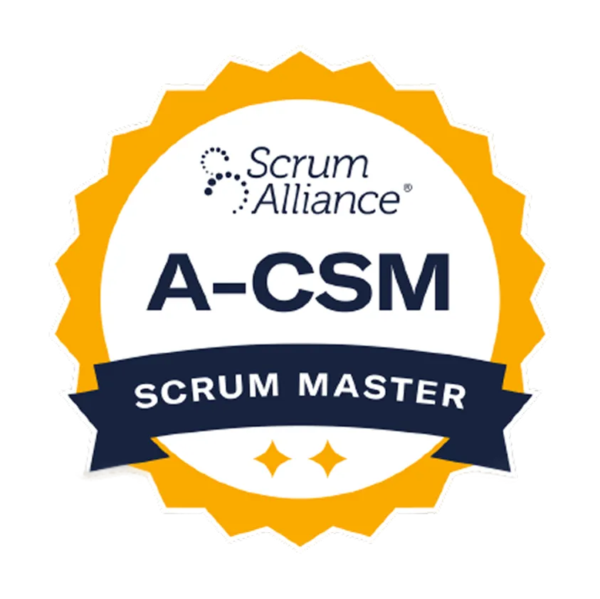 Certified ScrumMaster (CSM) certification badge