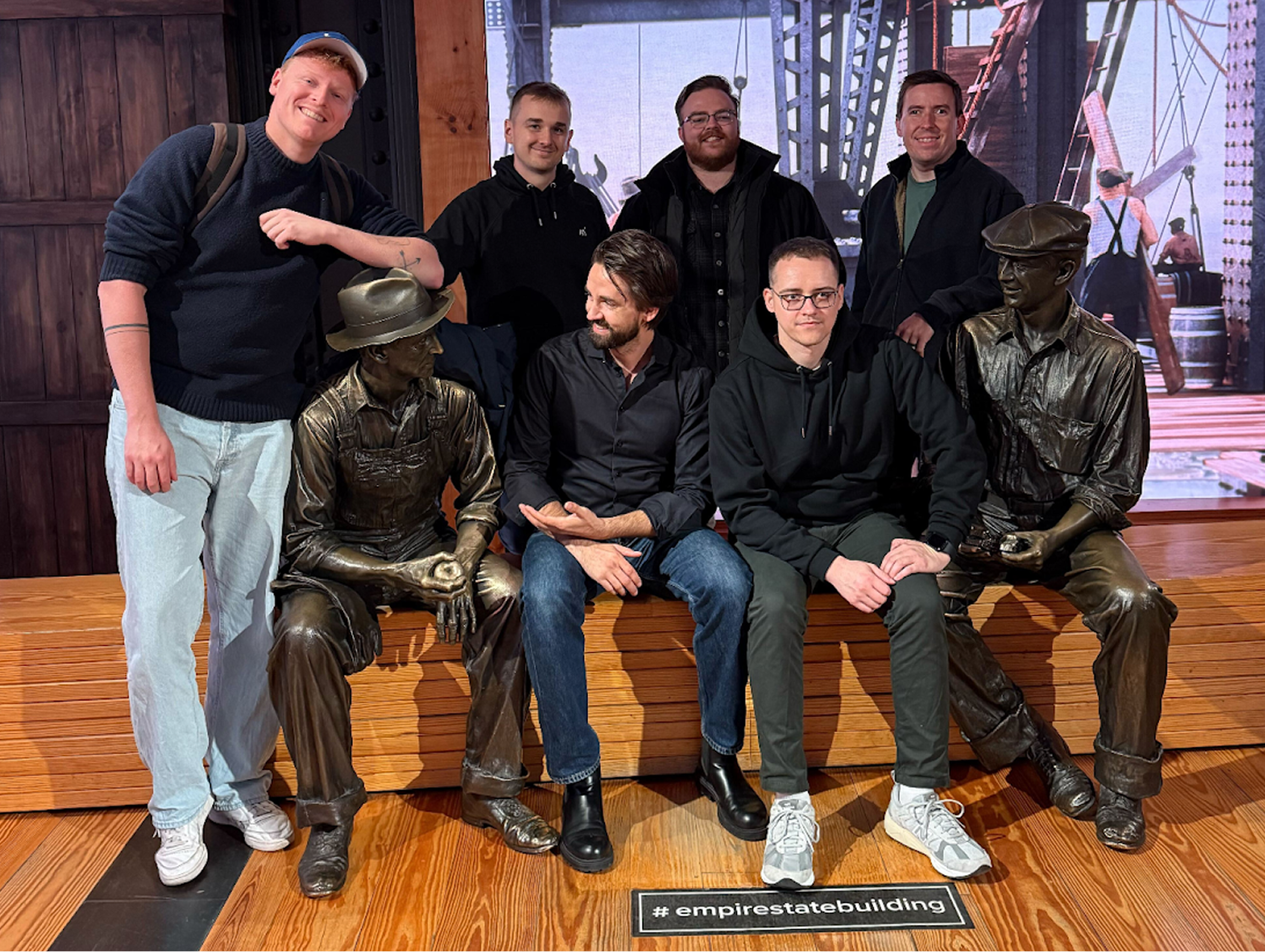 Magebit team with partners exploring NYC.