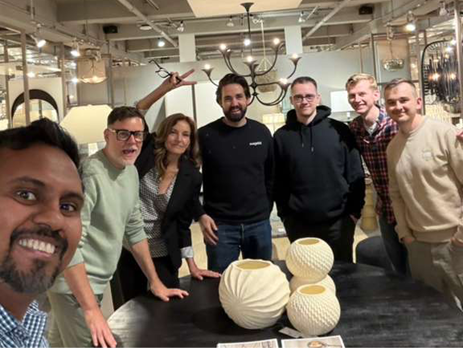 Magebit visiting Arteriors' NYC show room.