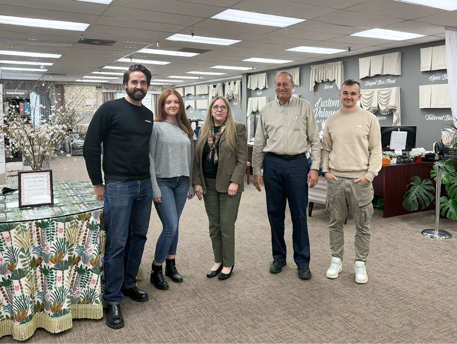 Magebit visiting The Fabric Mill.