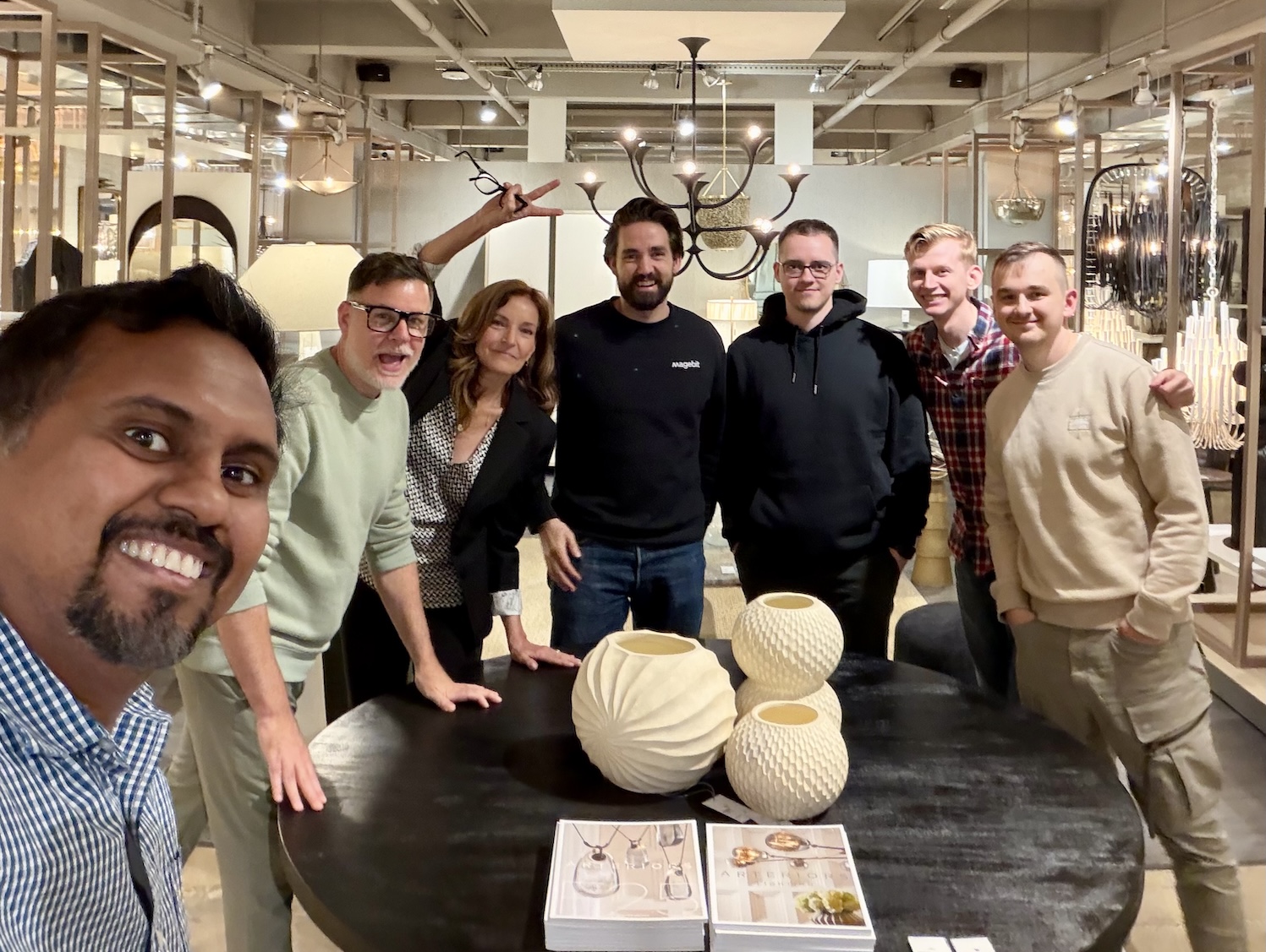 Magebit visiting Arteriors' NYC show room.