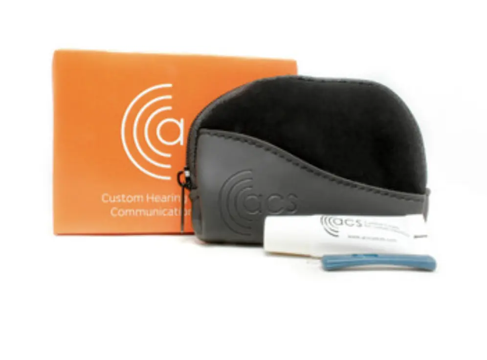 acs pro earplugs case and balm