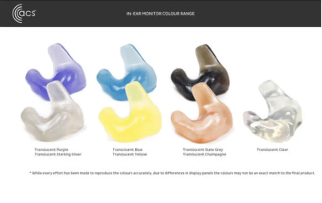 various colours for emotion ambient IEM earplugs