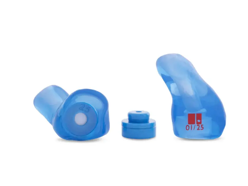 blue colour musicians earplugs