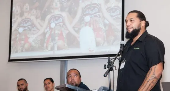 Paora Te Hurihanganui, kaiwhakahaere of Te Papa Tākaro o Te Arawa, speaking about the renaissance of kapa haka, with the objective to learn whakapapa and mātauranga.