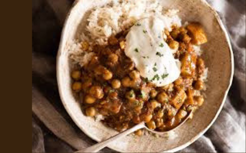 Baked one pot chickpea curry