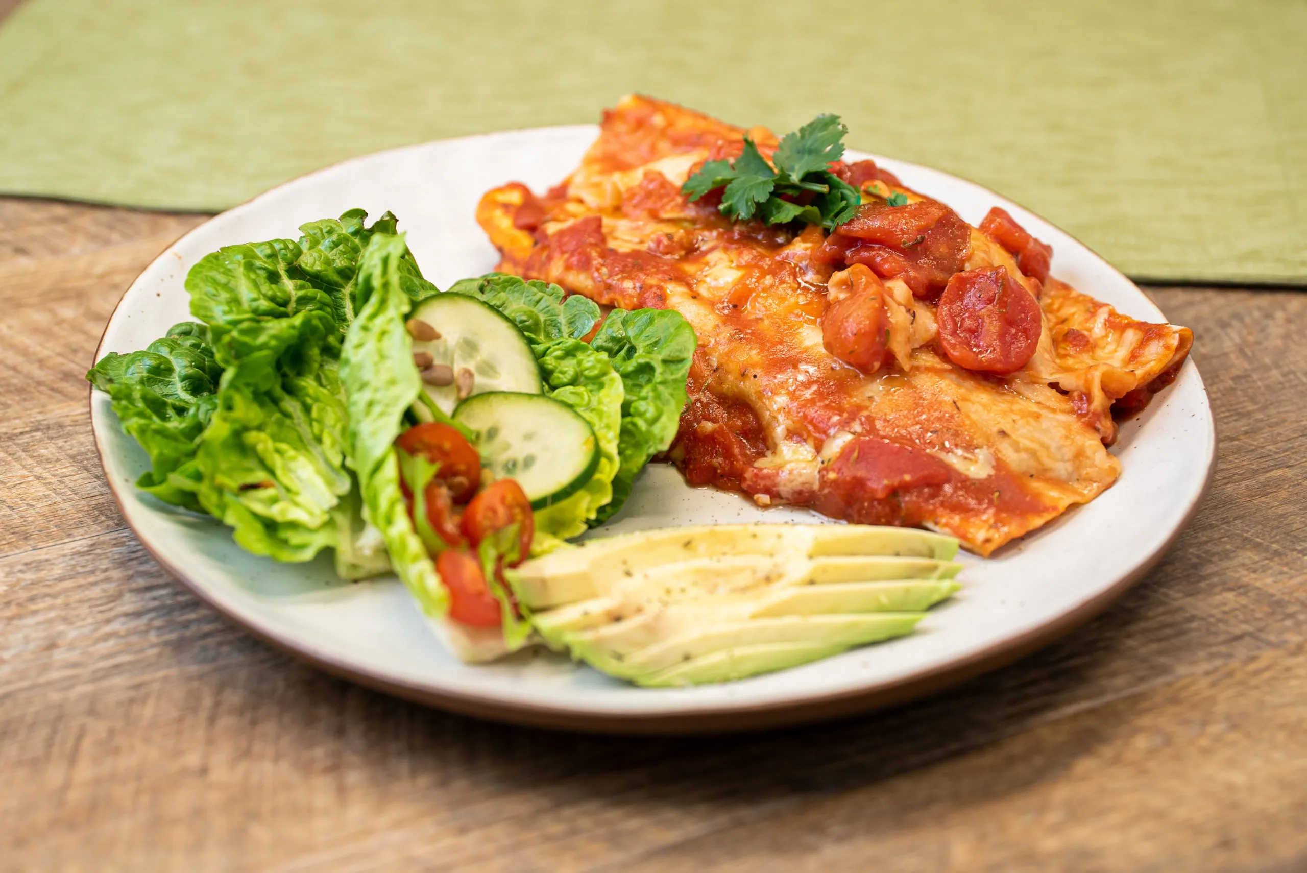 Pork Enchiladas and Green Salad