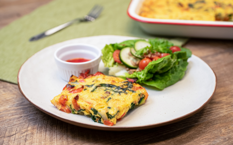 Vegetable Fritters with Kūmara Chips & Green Salad