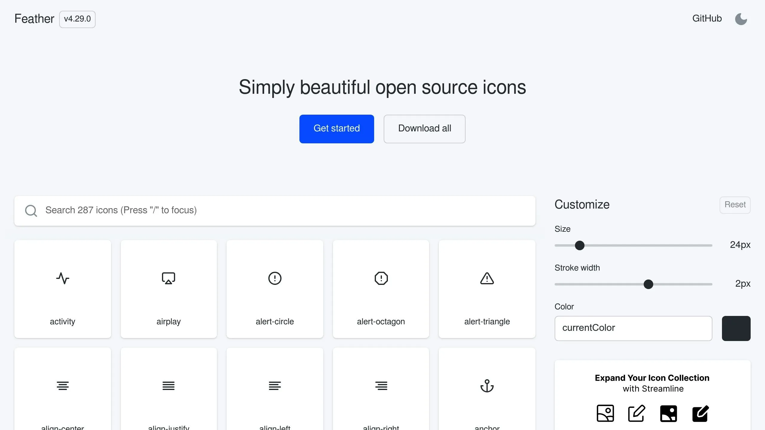 Feather Icons