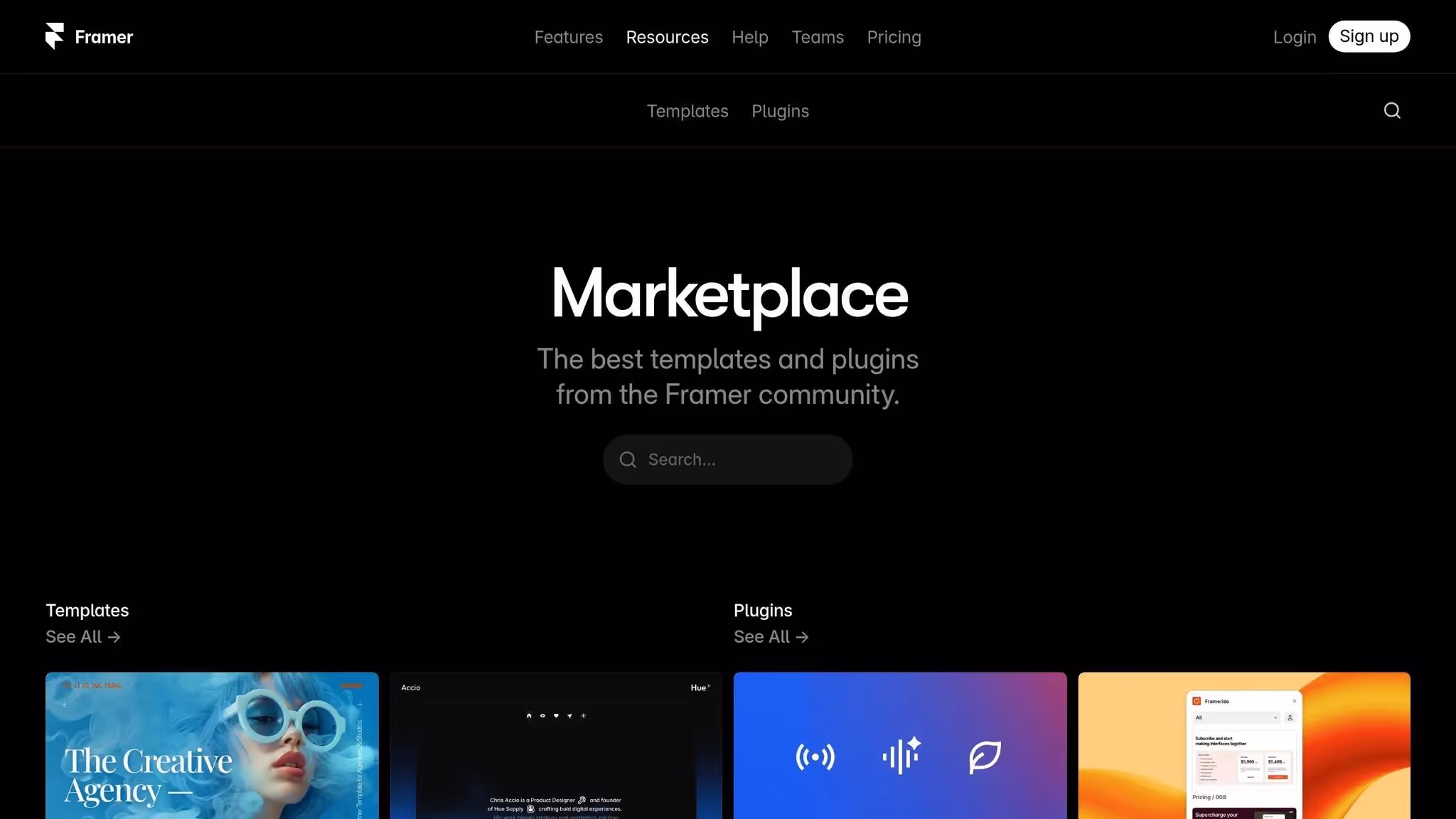 Framer Marketplace