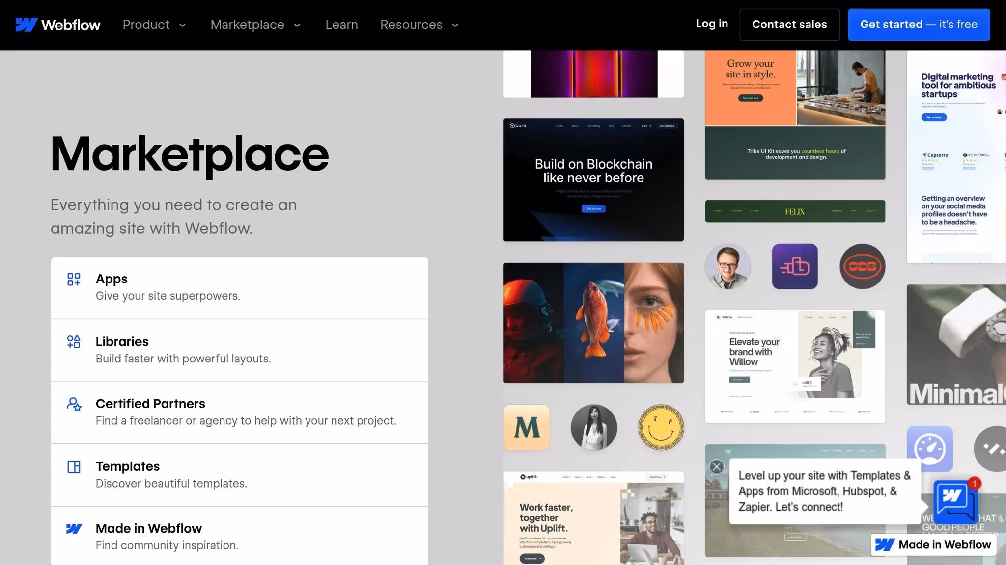 Webflow Marketplace