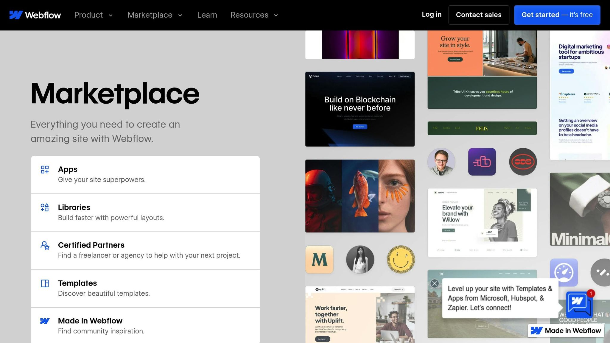 Webflow Marketplace