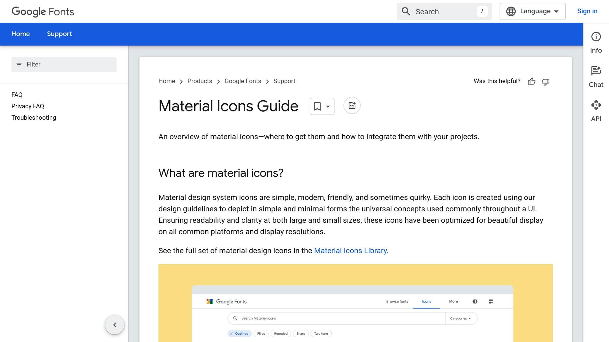Material Icons
