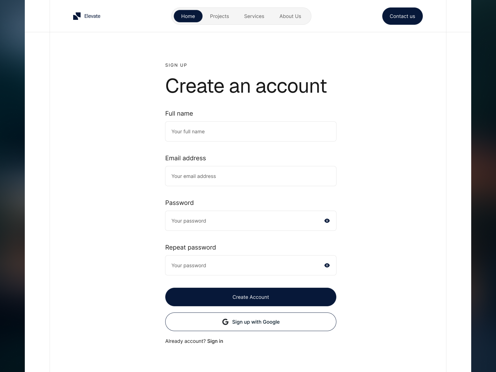 Sign Up Form