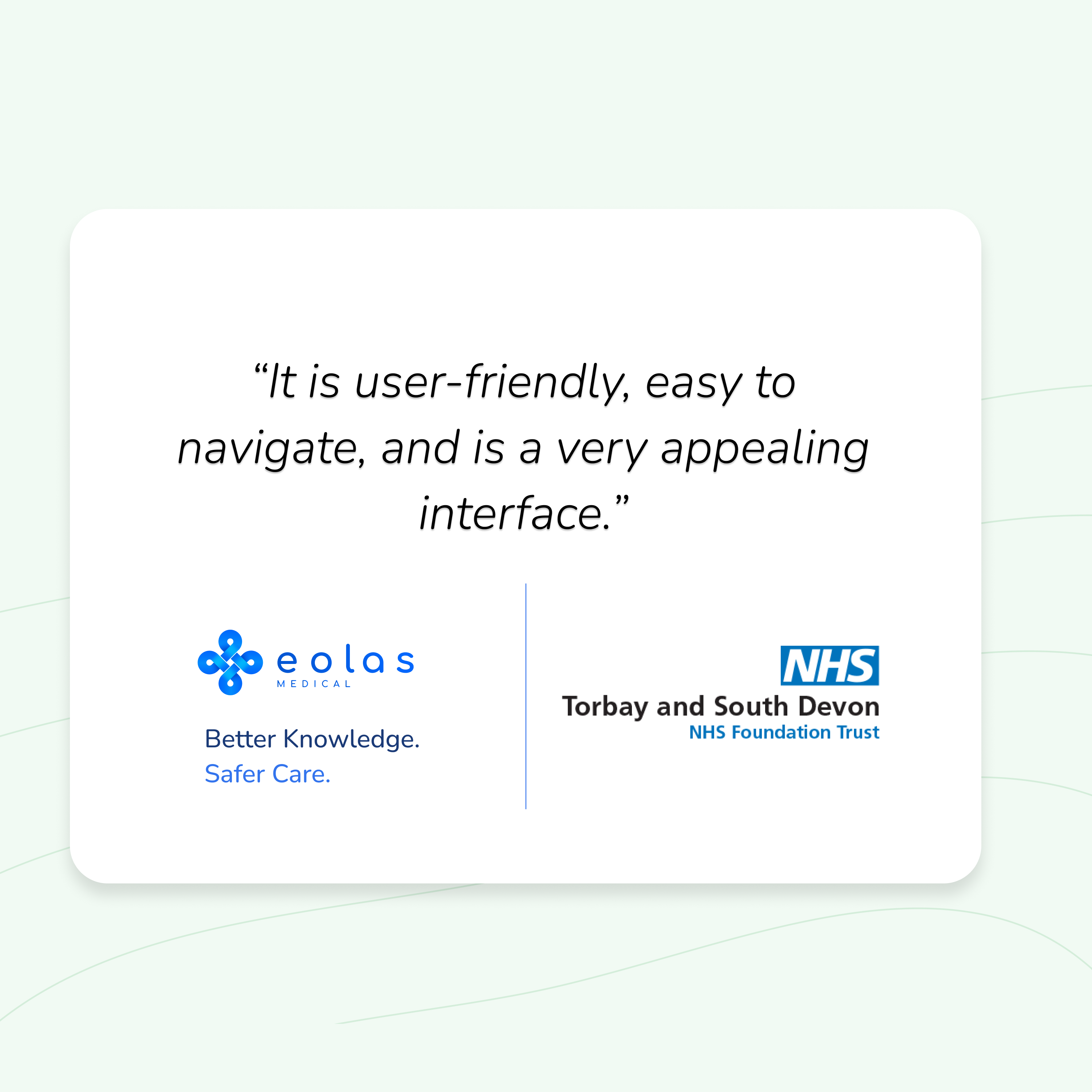 The Paediatrics Department at Torbay Hospital adopted Eolas Medical to tackle difficulty accessing guidelines and reduce time wasted searching for resources — with the microbiology guidelines becoming the most-used feature and junior doctors prescribing antibiotics with greater confidence.