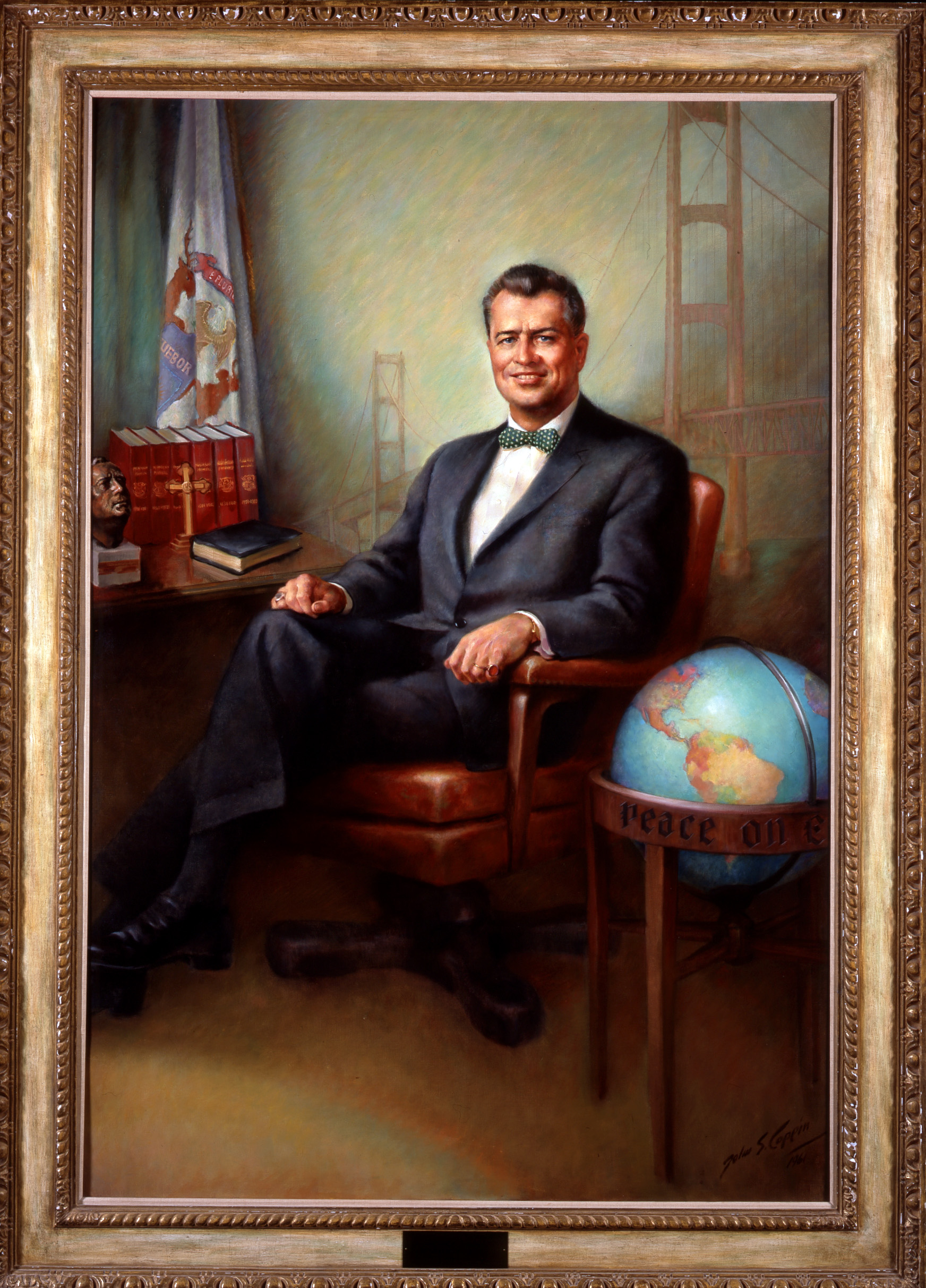 Governor G. Mennen Williams, John Coppin, 1961, oil on canvas. 