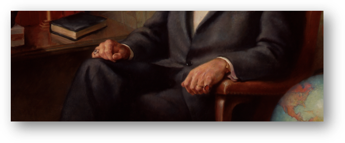 Detail of Governor Williams’ portrait. 