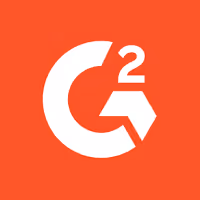 G2 company logo with white G and superscript 2 on an orange background.